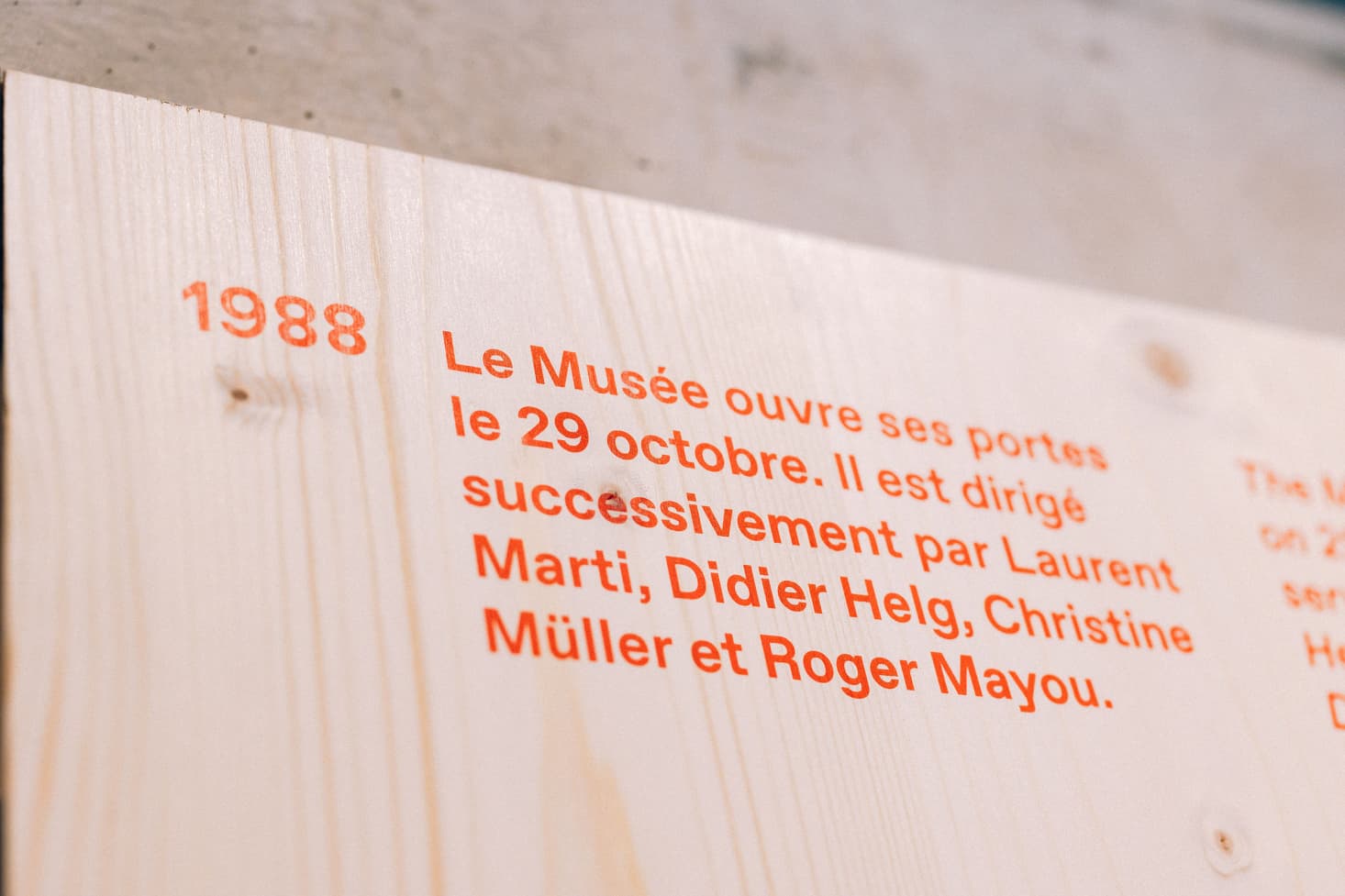 Direction artistique de la fresque historique du musée